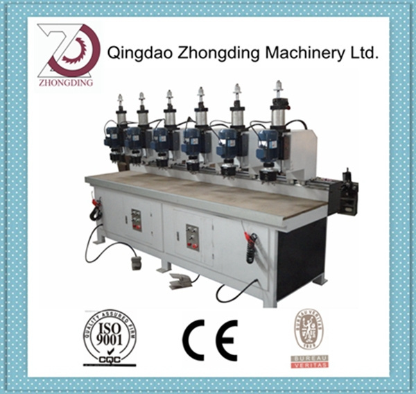 Woodworking hinge boring machine for wood door making double heads hinge boring machine