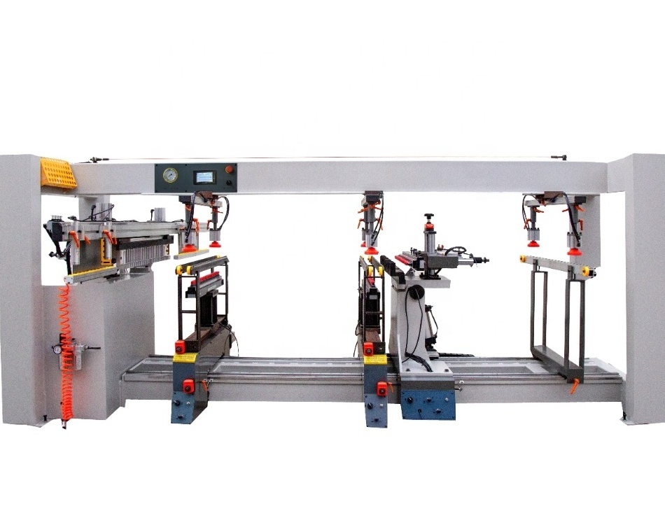 Three Head Multi Boring Machine Multi Spindle Line Boring Machine Product Three Rows Line Woodworking Drilling