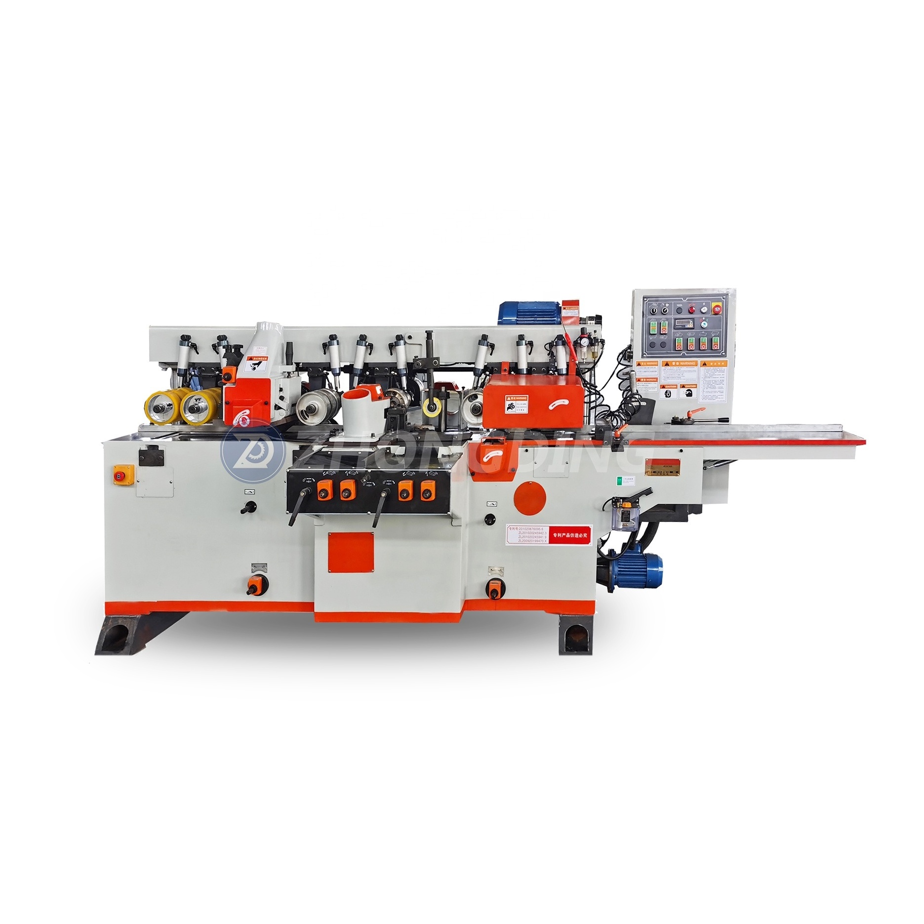 four sides spindle moulder machine wood four sides wood shaping machine with 6 spindle