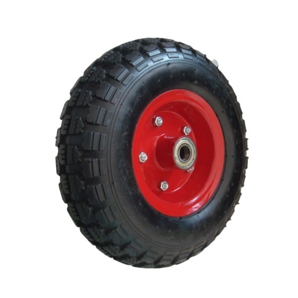 Heavy duty 10 inch pneumatic rubber wheels for garden cart 4.10/3.50-4