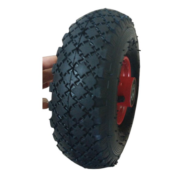 10 inch 3.00-4 3.50-4 Air Pneumatic Inflatable Rubber Tire Wheel for Hand Truck Trolley Lawn Mower Spreader Wheelbarrow