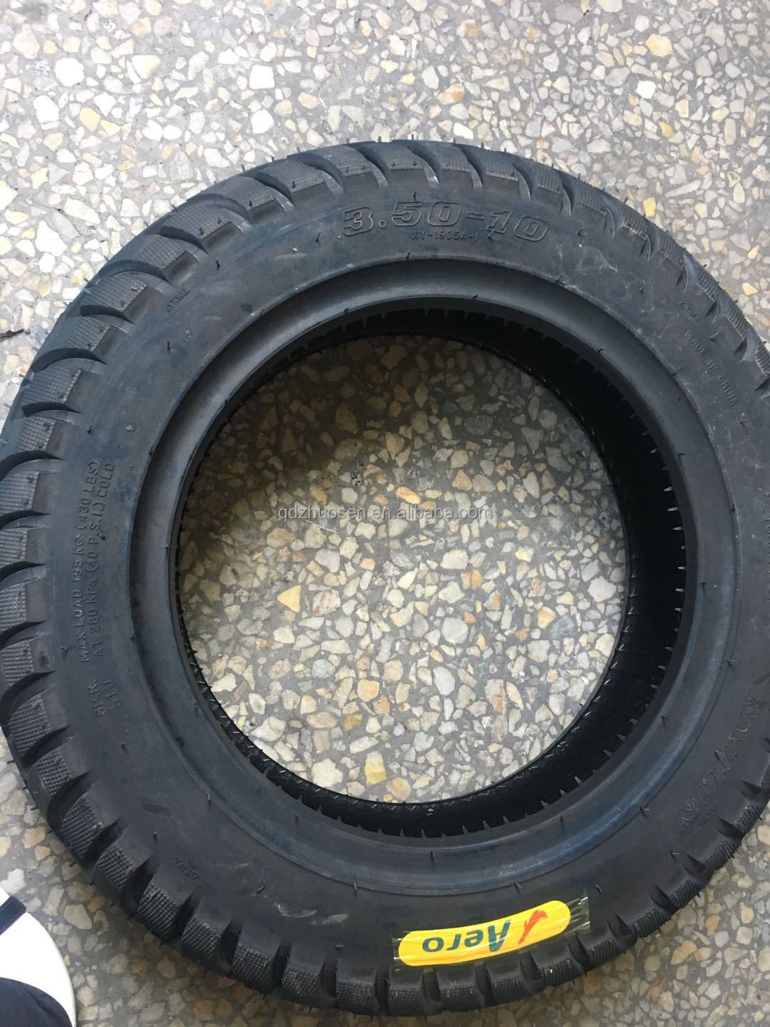 Motorcycle Tubeless Tire For Sale 10inch Motorcycle Tire Scooter Tire 3.50-10 (own factory)