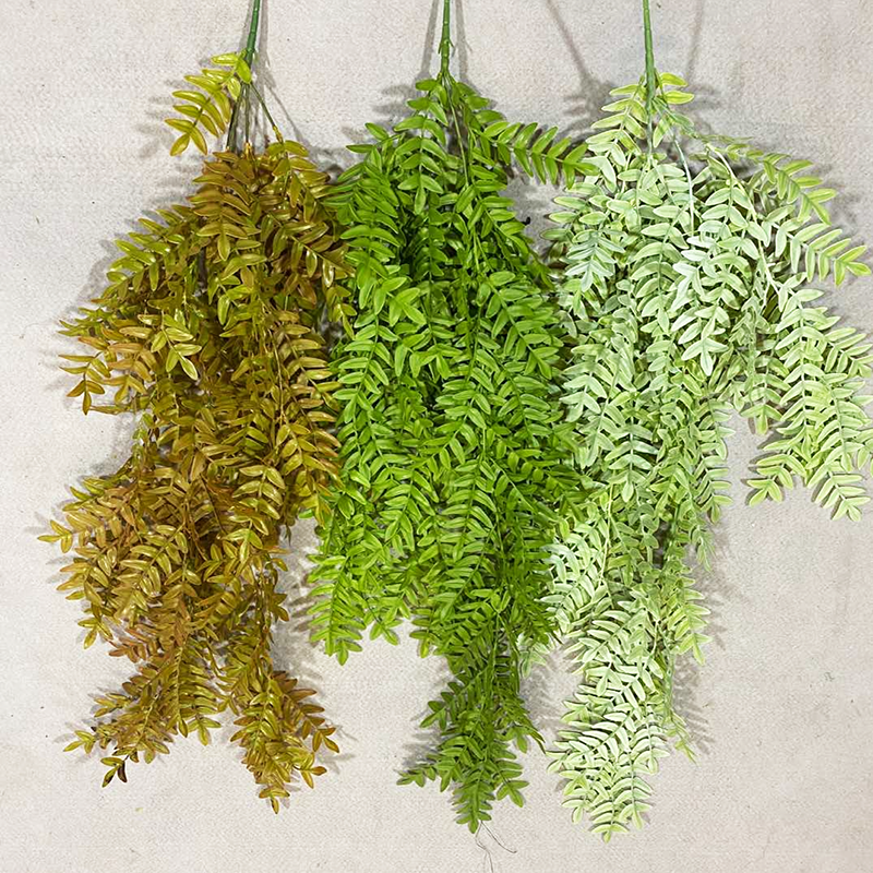 Hot sale artificial plant hanging plants green leaves hanging from ceiling grass hanging grass