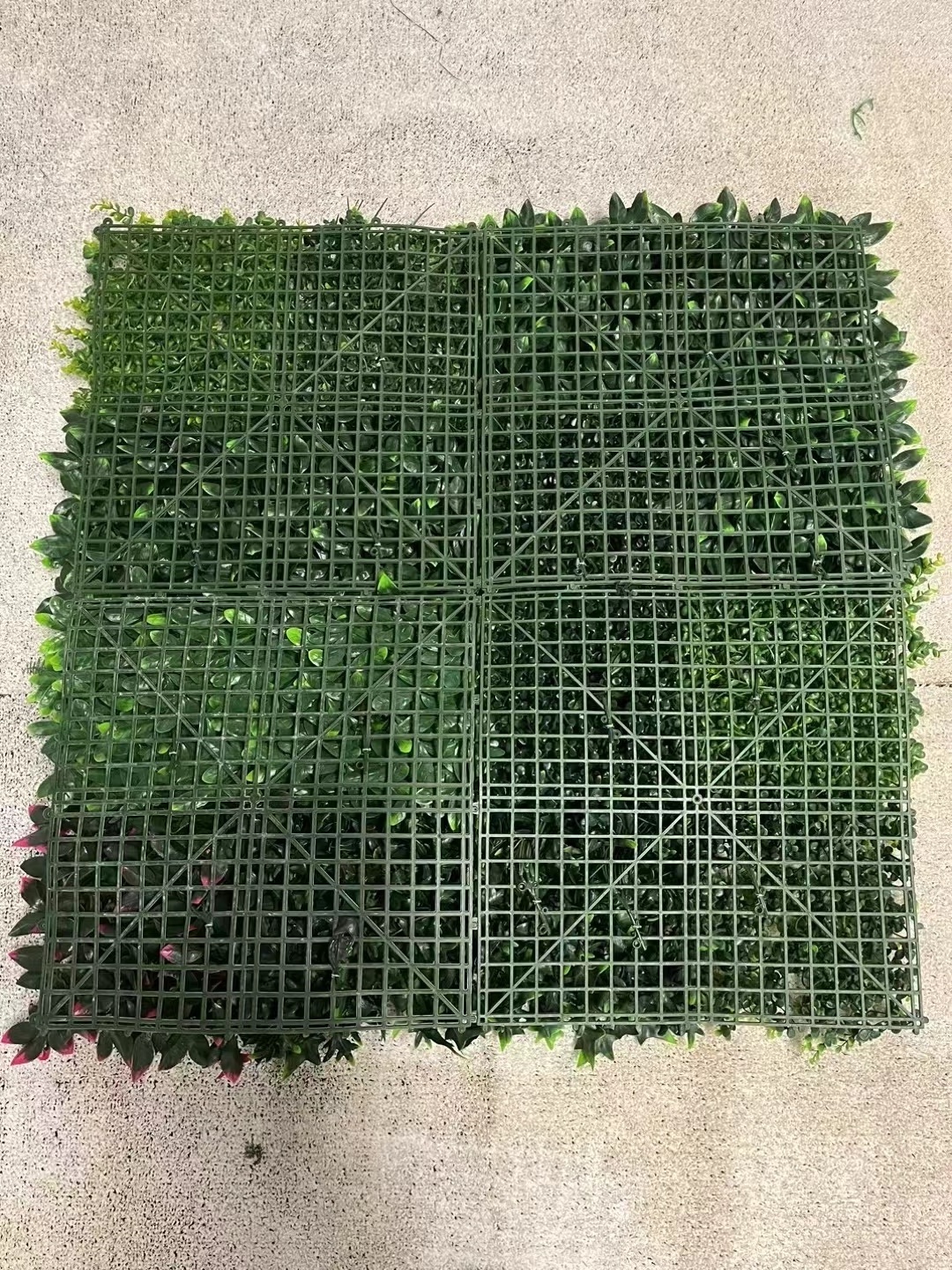 Hot sale artificial plant wall panel plastic grass wall artificial plants green grass wall vertical artificial