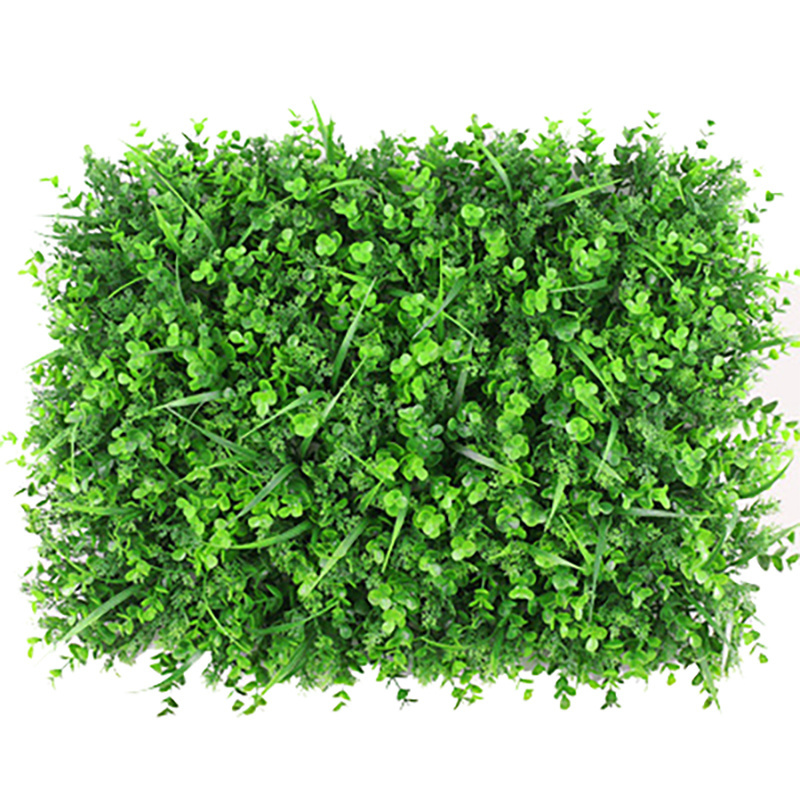 Artificial green Wall Panels Plastic Greenery Plant Wall  Artificial Grass Wall Backdrop For Home Restaurant indoor Decor