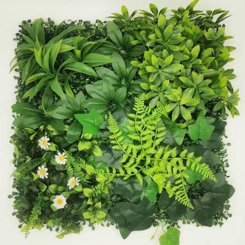 Home Indoor Outdoor Garden UV Fire Retardant Fake Artificial Grass Wall Panel Decor Green wall Plant Wall backdrop