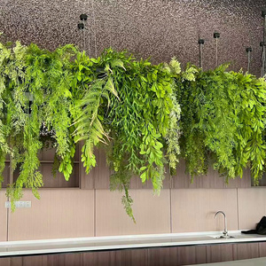 Hot sale artificial plant hanging plants green leaves hanging from ceiling grass hanging grass