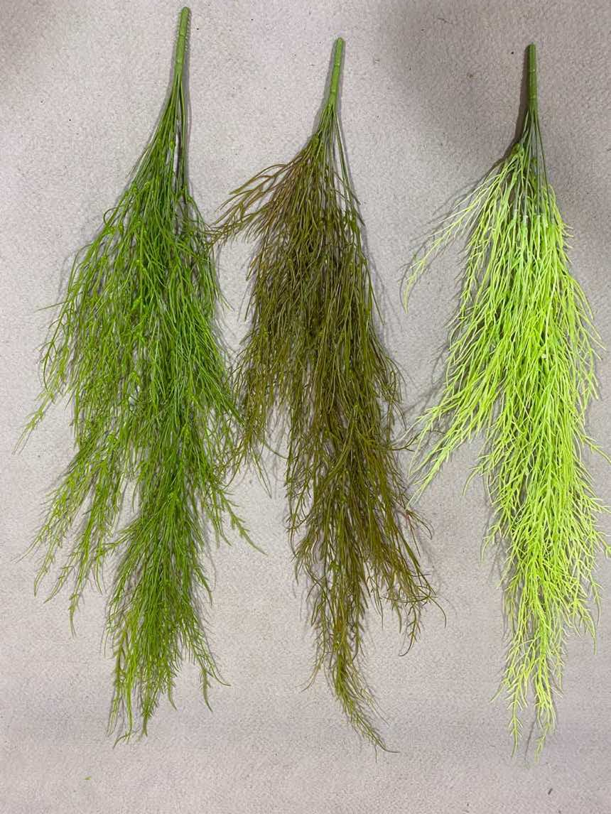 Hot sale artificial plant hanging plants green leaves hanging from ceiling grass hanging grass