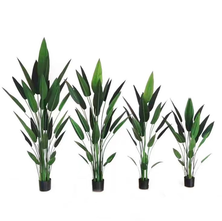 Plants bonsai Evergreen Artificial Trees plastic potted fake traveller banana tree artificial Bird of Paradise Plant tree