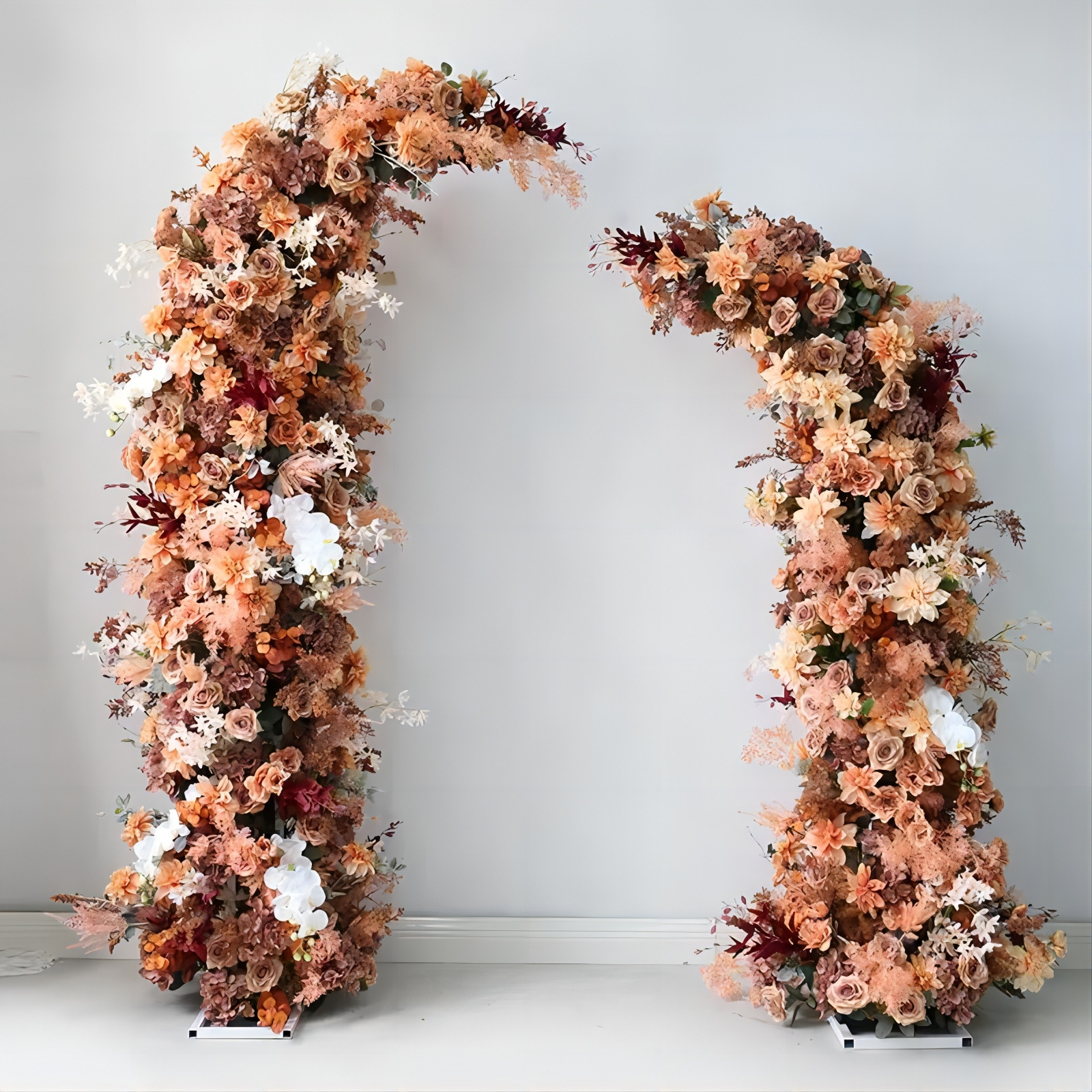 High-grade silk Wedding arches for ceremony flower kits pedestal stands flower decoration for wedding Reception Backdrop Floral