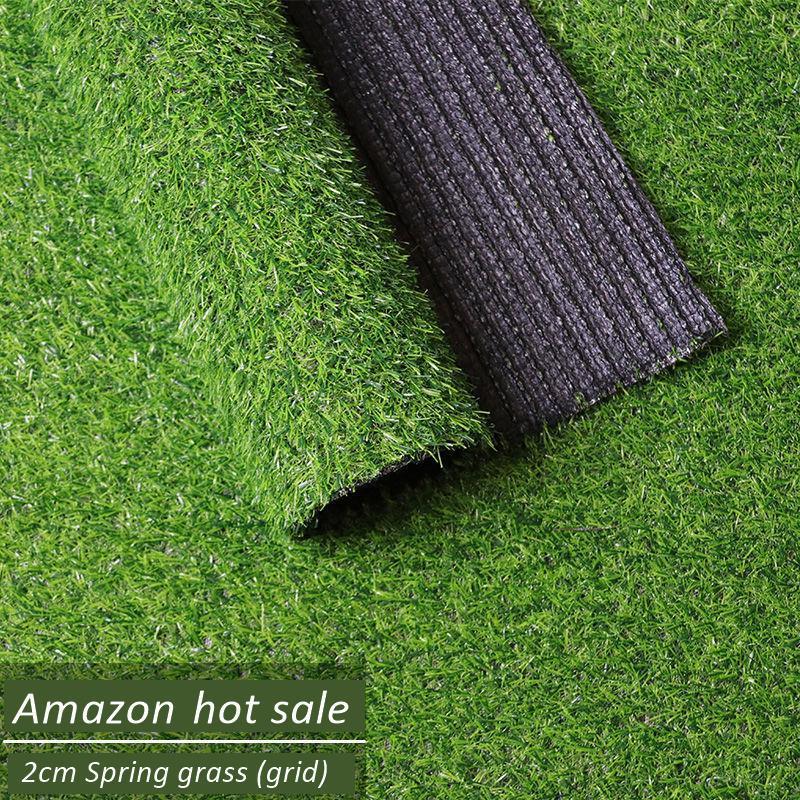 Flame retardant and safe green Artificial Grass Rug Carpet Realistic Fake Grass Deluxe Turf Synthetic Turf Thick Lawn Pet