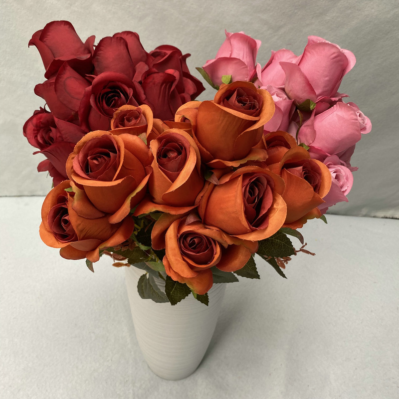 Artificial flowers cheap bulk rose flowers silk red Faux eternal roses preserved Roses wholesale wedding supplies wedding decor