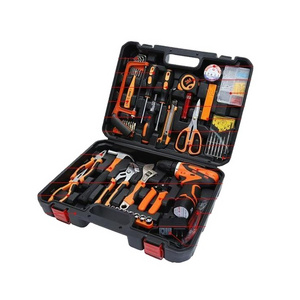 61 pcs power mechanic tool set electric drill air tool set for home use cutting big capacity box package tools set mechanic