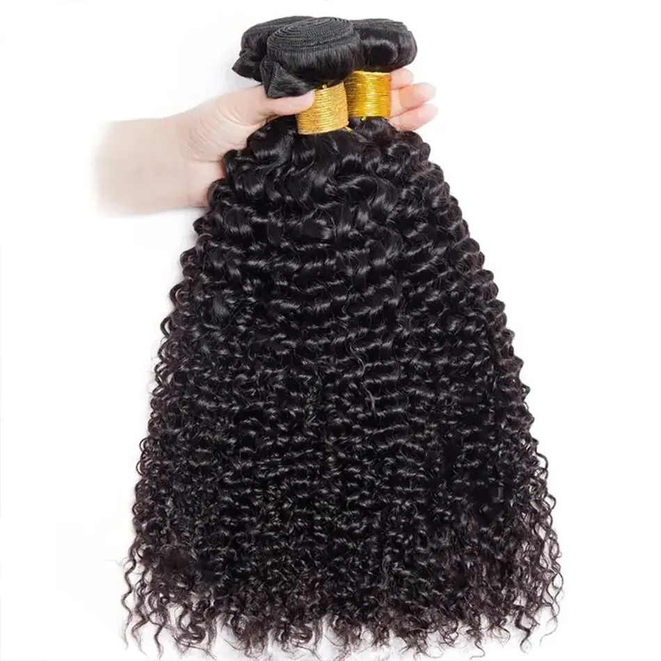 Wholesale Afro Kinky Curly Bundles Human Hair Bundles 100% Human Hair Weave 12A Virgin Mongolian Remy Hair Extensions for Women