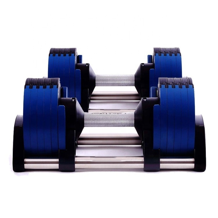 Custom cheapest wholesale Multi Functional Adjustable Dumbbell Fitness Equipment 24kg Adjustable Dumbbells