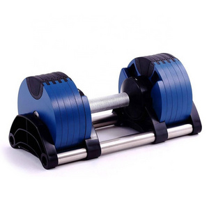 Custom cheapest wholesale Multi Functional Adjustable Dumbbell Fitness Equipment 24kg Adjustable Dumbbells