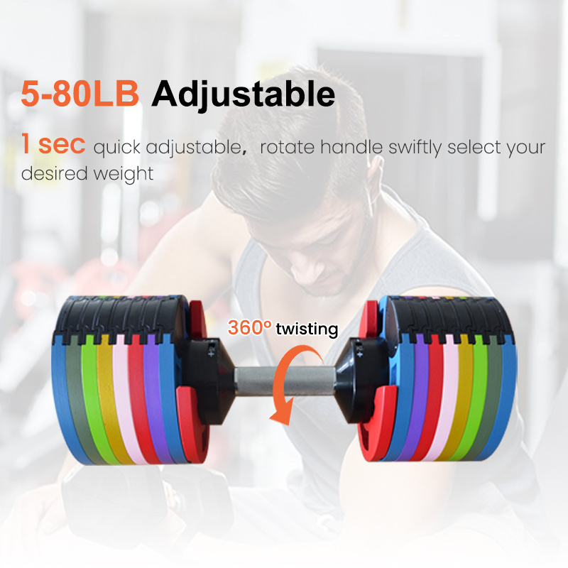 24kg 32kg 40kg 20kg Weight Lifting Equipment Adjustable Barbell Barbell Kettlebell Dumbbell Set