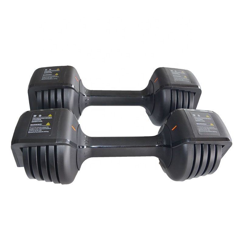 OEM Custom Wholesale Gym Cast Iron Adjustable Dumbbell 25LB Free Weights Adjustable Dumbbell Set