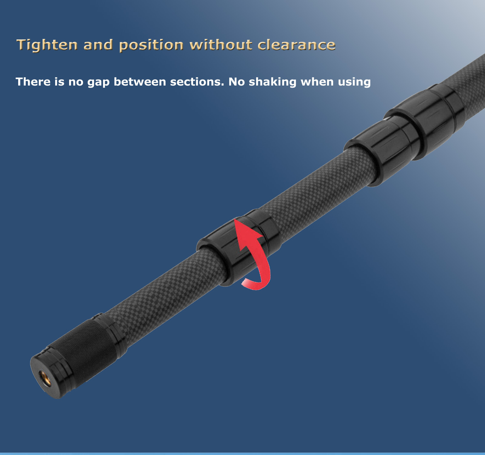 1.3m-20m Carbon Fiber Photovoltaic Cleaning Rod Telescopic Cleaning Pole/tube/rod/Picking rod