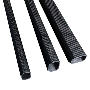 Octagonal flat tube octagonal carbon tube square octagonal carbon fiber tube high strength oval shaped rectangular bar custom