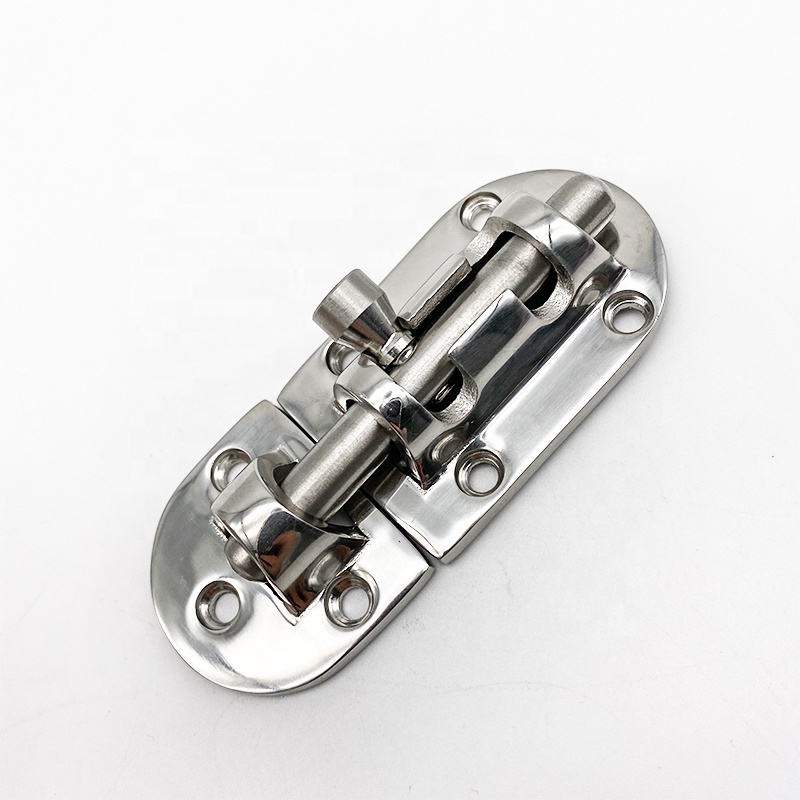 95*38mm Stainless Steel Door Slide Latch Lock AISI 304/316 Barrel Bolt With Solid Furniture Metal Gate Window Latches