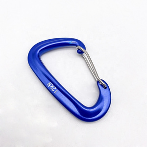 12KN Aviation Aluminum Alloy D Shape Hammock Wire Hook Climbing Carabiner Safety Metal Snap Hook