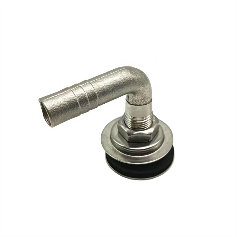 16mm Stainless Steel 316 Thru Hull 90 Degree Elbow Water Fuel Tank Vent With Single Bowl For Boat Yacht