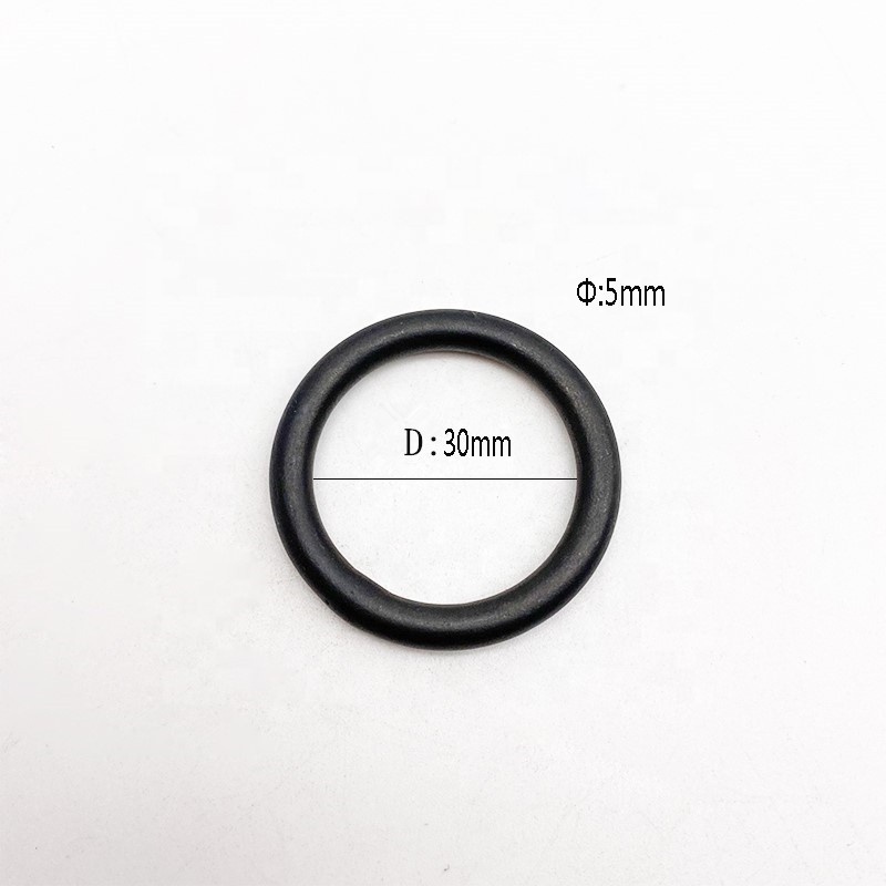 Hot Sale 5*30mm Pet Accessories Dog Collar Stainless Steel Boiled Black Solid Seamless Welding O Ring