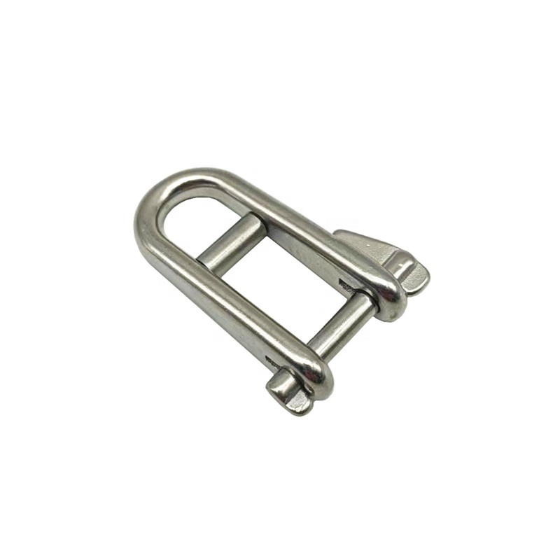 5mm Stainless Steel 316 Halyard Key Pin D Shackle With Bar