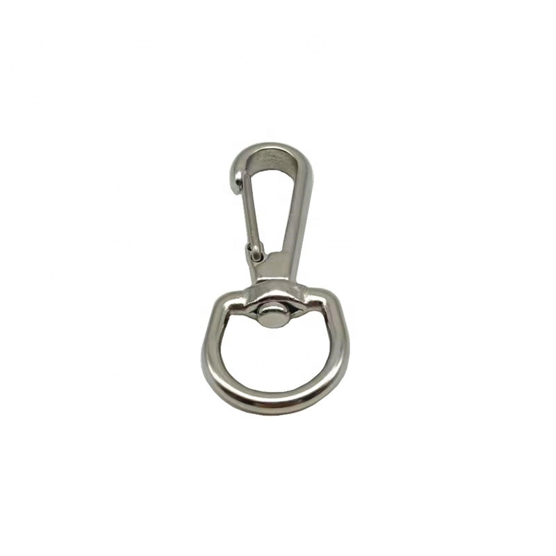 20mm Stainless Steel 316 Round Head Quick Release Carabiner Wire Gate Snap Hook