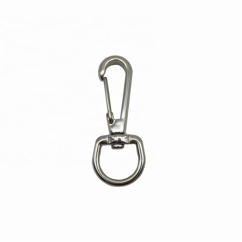 20mm Stainless Steel 316 Round Head Quick Release Carabiner Wire Gate Snap Hook