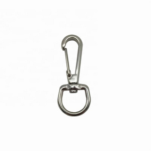 20mm Stainless Steel 316 Round Head Quick Release Carabiner Wire Gate Snap Hook