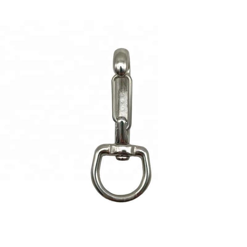 20mm Stainless Steel 316 Round Head Quick Release Carabiner Wire Gate Snap Hook