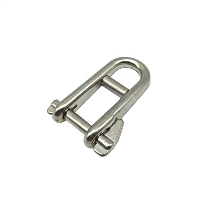 5mm Stainless Steel 316 Halyard Key Pin D Shackle With Bar