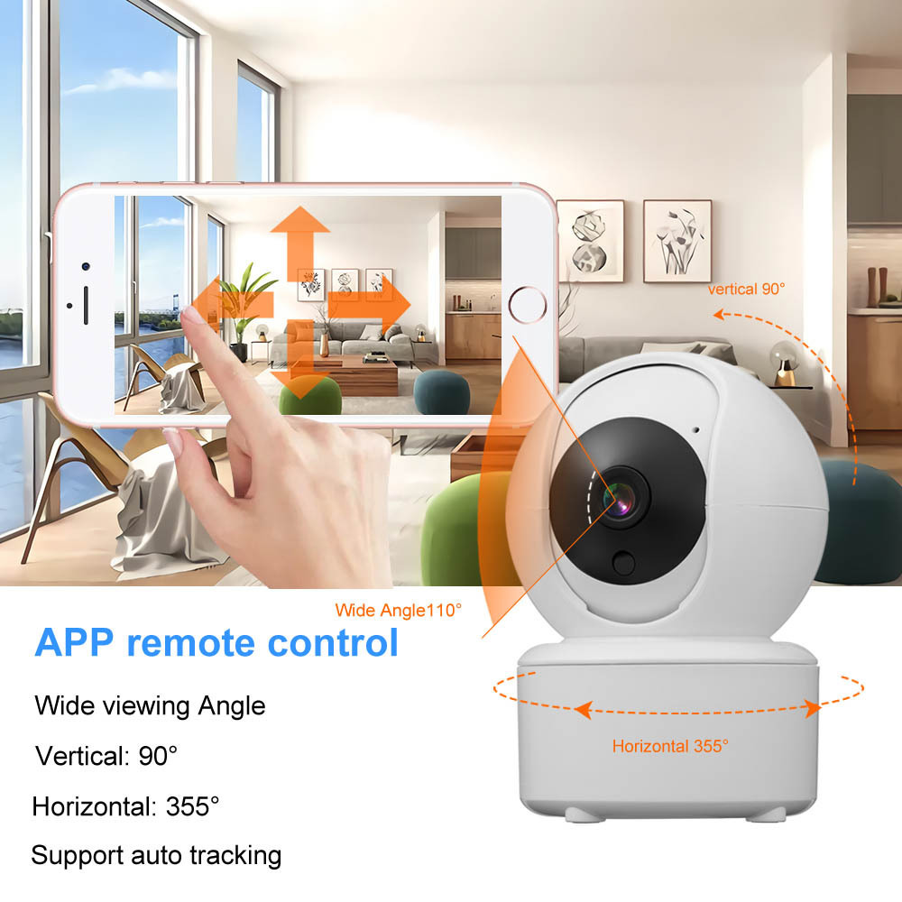 Qearim hot selling iCSee app 3mp full HD wireless babysitter monitor camera XMEYE h.265 mini digital ip CCTV camera WIFI