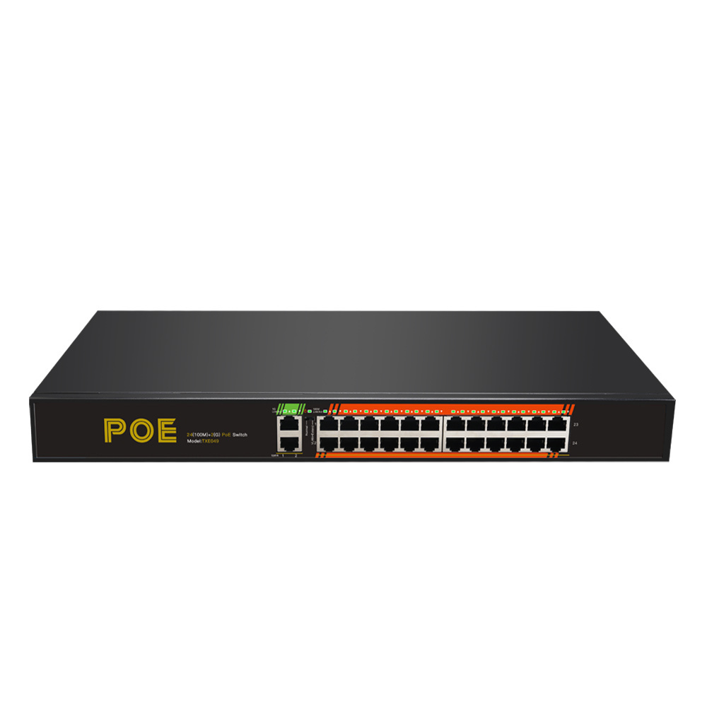 48V mini gigabit ethernet switch 10/100M PoE+2Port Uplink 4CH 8CH 16 port  gigabit poe switch 8CH