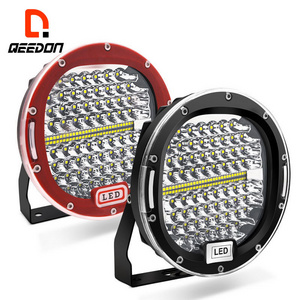 QEEDON 7/9  inch Flood 1 LED Headlight  300W Work  touch lumina Spot Beam Round Offroad Driving Light