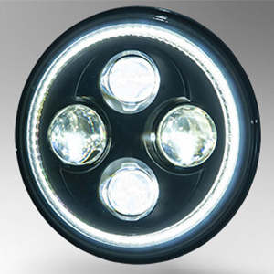 Best selling 2600 lumen LED headlight Q1  high power offroad headlight 12V 7' round waterproof anti-fog brightest auto LED light