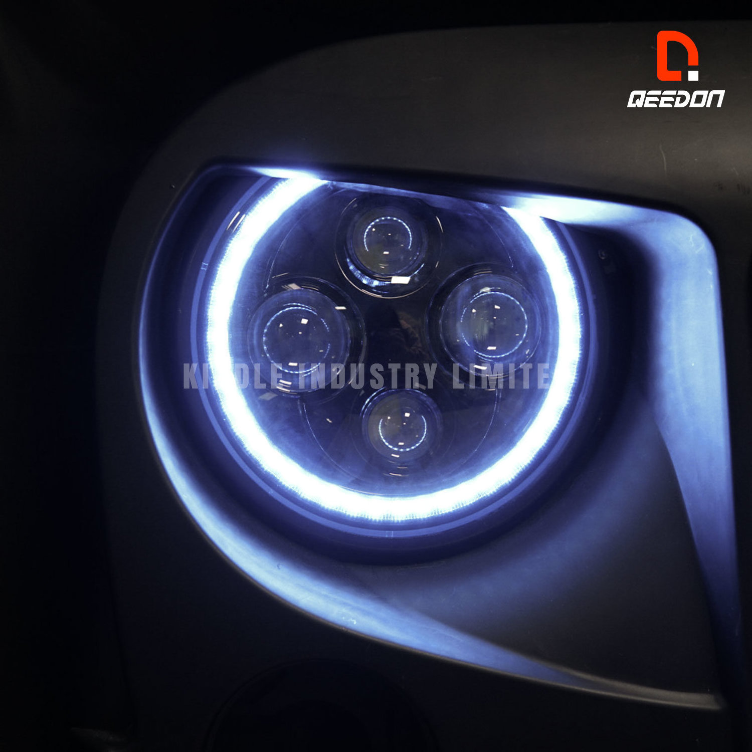 Best selling 2600 lumen LED headlight Q1  high power offroad headlight 12V 7' round waterproof anti-fog brightest auto LED light