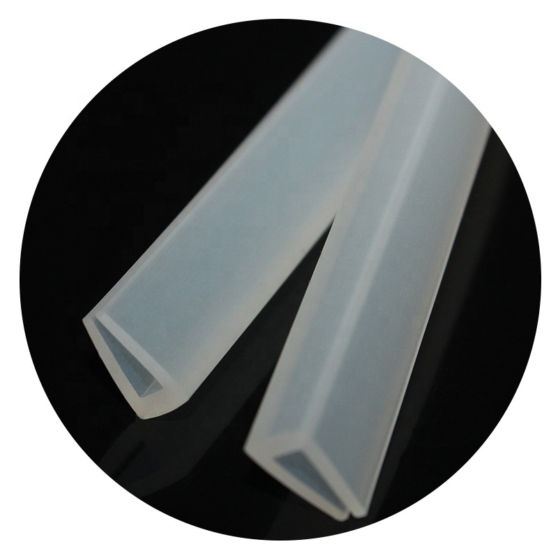 Factory direct sale strip silicon u profil 6mm non-toxic and tasteless wear resisting U-shaped silicone seal strips