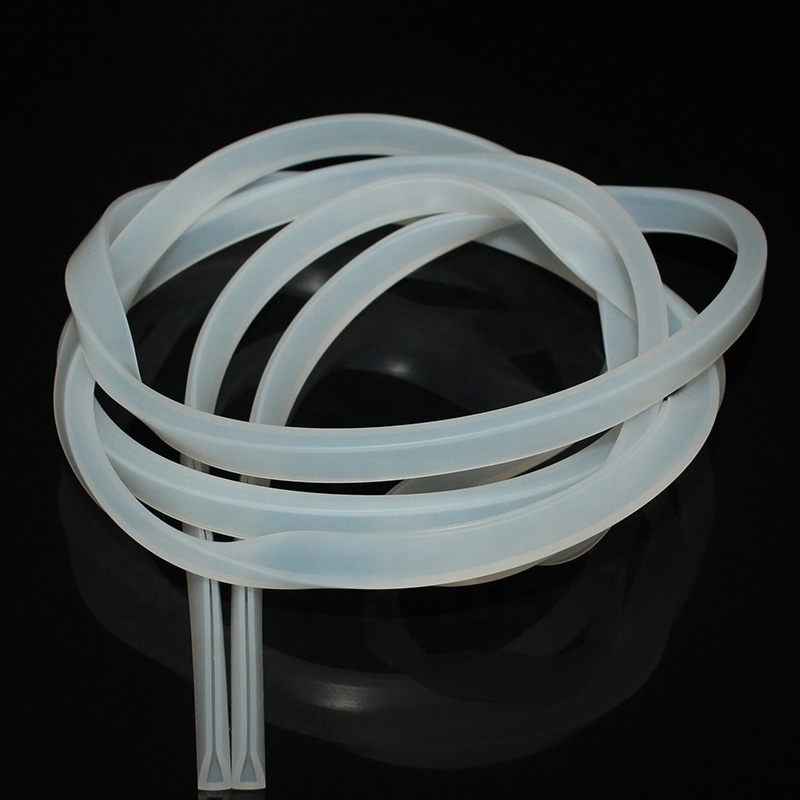 Factory direct sale strip silicon u profil 6mm non-toxic and tasteless wear resisting U-shaped silicone seal strips