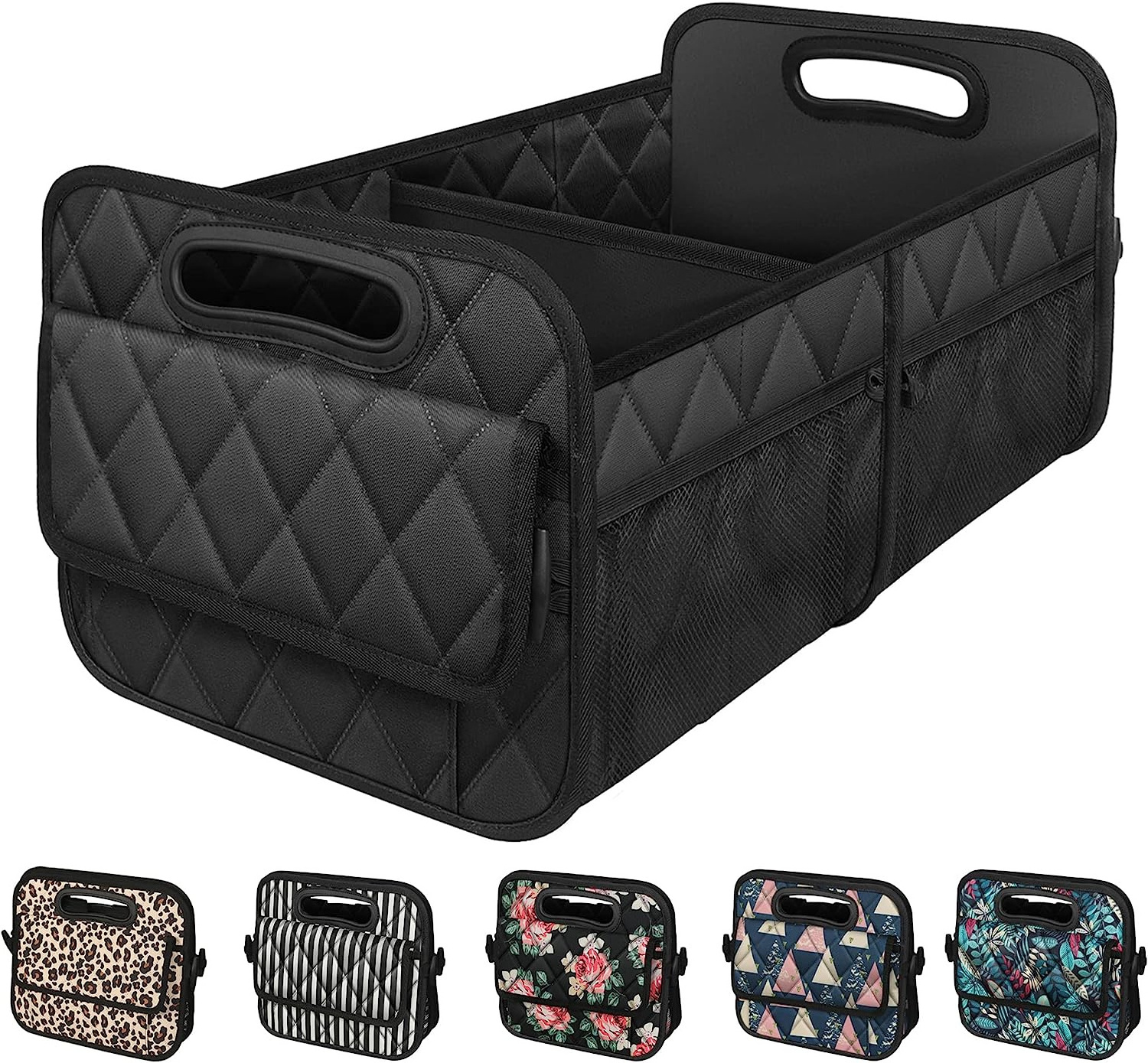 QEEPEI Custom All Multi-function Luxury Car Storage Box,Car Trunk Organizer,Car Organizers For Travel Storage