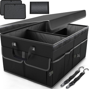 QEEPEI Custom All Multi-function Luxury Car Storage Box,Car Trunk Organizer,Car Organizers For Travel Storage