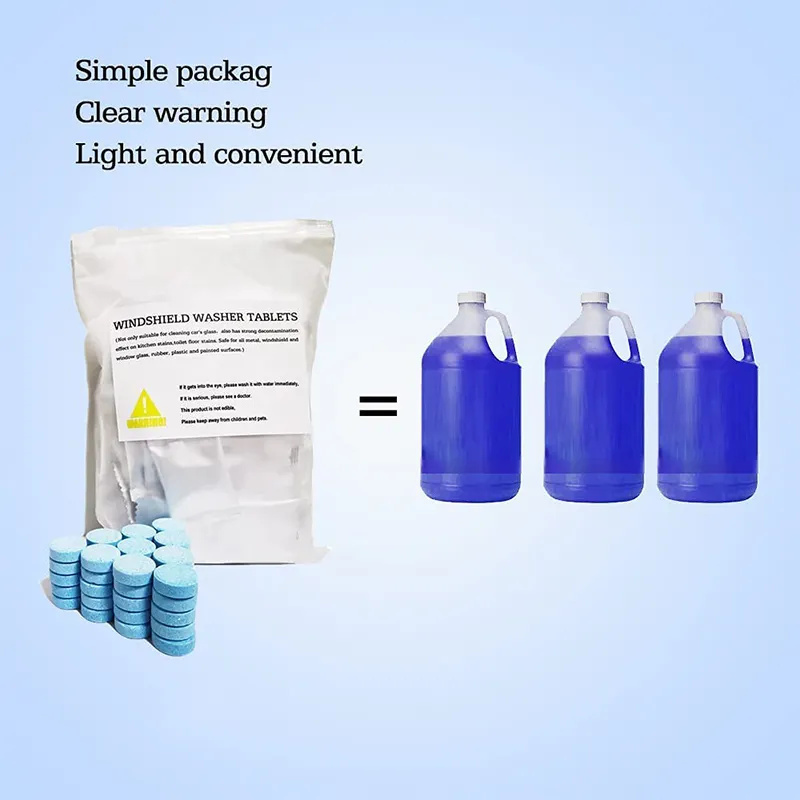 Wholesale Car Window Glass Solid Windshield Washer Wiper Fluid Concentrated Cleaner Effervescent Tablets