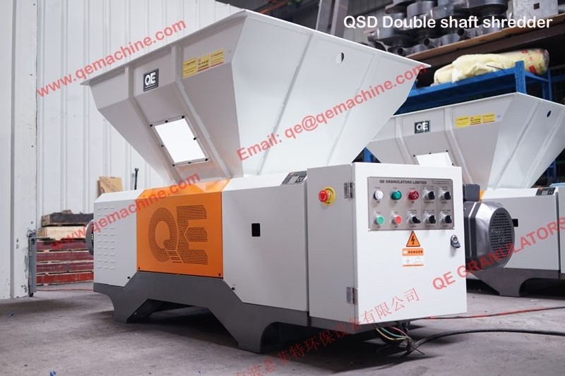 QE granulators  with high quality Crusher Machine Plastic recycling machine PP PE PVC scrap metal double shaft Shredder