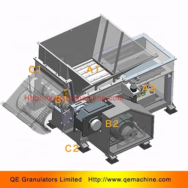 QE granulators EPS Polystyrene Foam Crusher Thermocol Styrofoam Shredders Recycling Machine