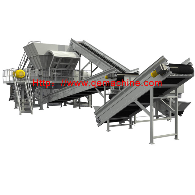 QE granulators  with high quality Crusher Machine Plastic recycling machine PP PE PVC scrap metal double shaft Shredder