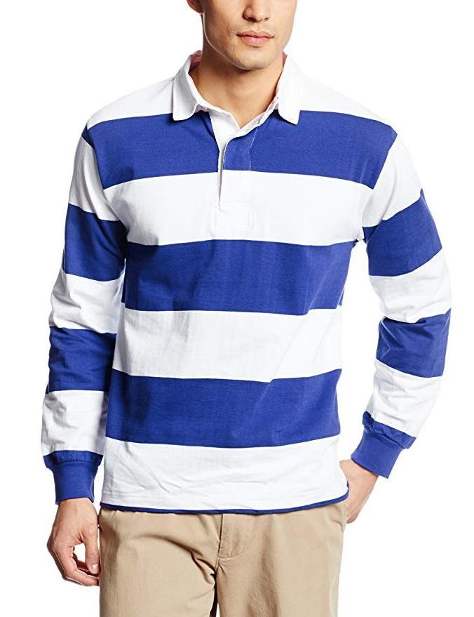 2021 Cotton long sleeves stripes best quality rugby polo shirts for Rugby Football Wear custom Rugby Jerseys