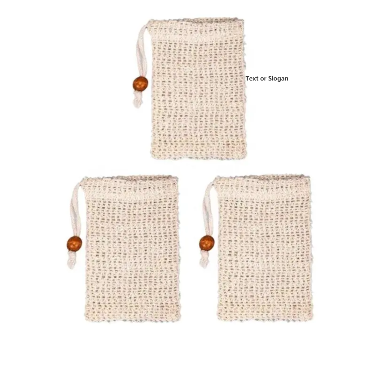 Dichos Eco Friendly Natural Cotton Sisal Soap Saver Bag Hemp Biodegradable Loofah Soap Mesh Net Bag