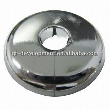 Plastic Split Pipe Flange, Chromed and White Plate